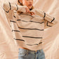 SO ME Stripe Crew Neck Basic Essential Sweater - Farnelli