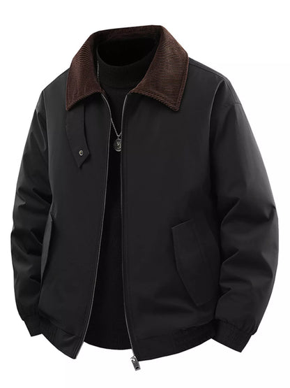 Men's Corduroy Collar Casual Jacket - Farnelli