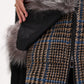 Alaska Outerwear Company Saga Furs silver fox wool cashmere coat in a luxurious neutral tone