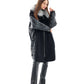 Genuine Silver Fox Fur Italian Cashmere Wool Freudenberg Comfortemp® Coat