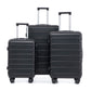 HouseOfZazla 3-piece spinner wheel luggage set with combination locks