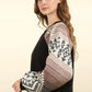 VERY J Printed Long Sleeve Round Neck Knit Top - Farnelli