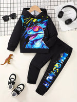 Children's Dinosaur Hoodie & Pants Set - Farnelli