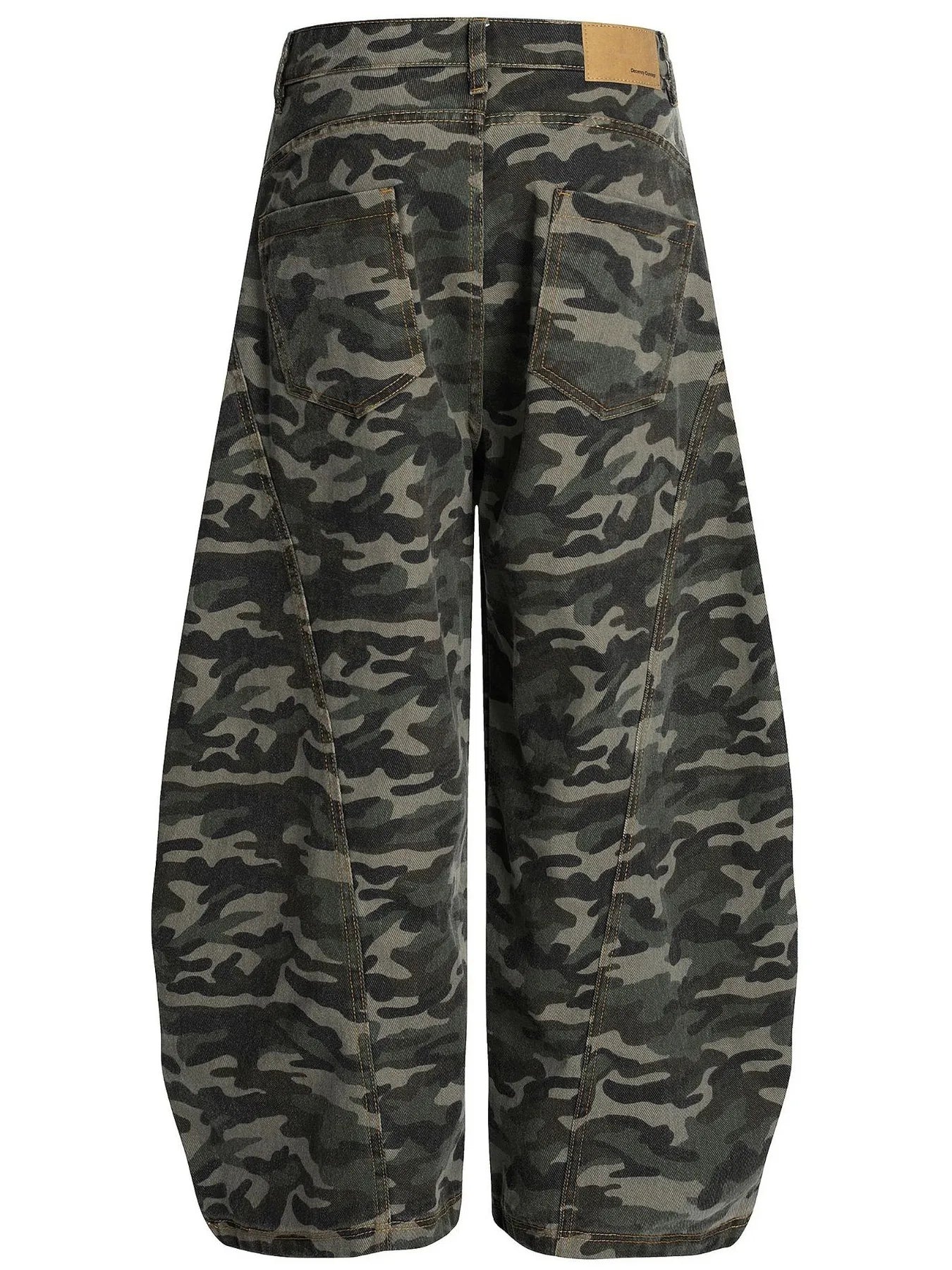 Men's Camouflage Wide Leg Cargo Jeans - Farnelli