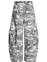 Men's Camo Cargo Wide Leg Jeans - Farnelli