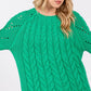 SAGE + FIG Cable-Knit Long Sleeve Sweater - Farnelli