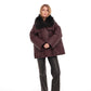 Eloise Genuine Fox Fur Down Coat