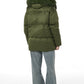 Genuine Silver Fox Fur Down Fill Coat