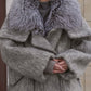 Alaska Outerwear Company Ares mohair parka with genuine fur trim and down fill, front view