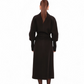 Miru Cashmere Wool Blend Overcoat in Black