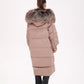 Rei Silver Fox Fully Lined Hood Down Coat in Blush