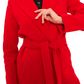 Windsor Classic Wraparound Cashmere Blend Overcoat in Red