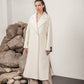 Premium 100% Australian Merino Wool Coat in Marshmallow
