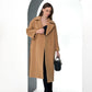 Monique Tailored Cashmere Wool Blend Coat in Bluff