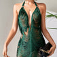 Low Cut Fringe Chemise