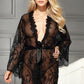 Short eyelash lace robe from 3wishes.com, featuring delicate lace details and a soft, flowing fabric design.