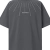 Men's Embellished Oversized Short Sleeve T-Shirt - Gray