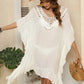 Cutout Ruffled Half Sleeve Cover-Up - Farnelli