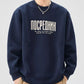 Men's Plus Size Letter Graphic Crew Neck Sweatshirt - Farnelli