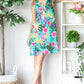 Heimish Full Size Floral Johnny Collar Sleeveless Dress Plus Size - Farnelli