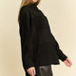 Davi & Dani Crinkled Jacquard Button Down Shirt - Farnelli