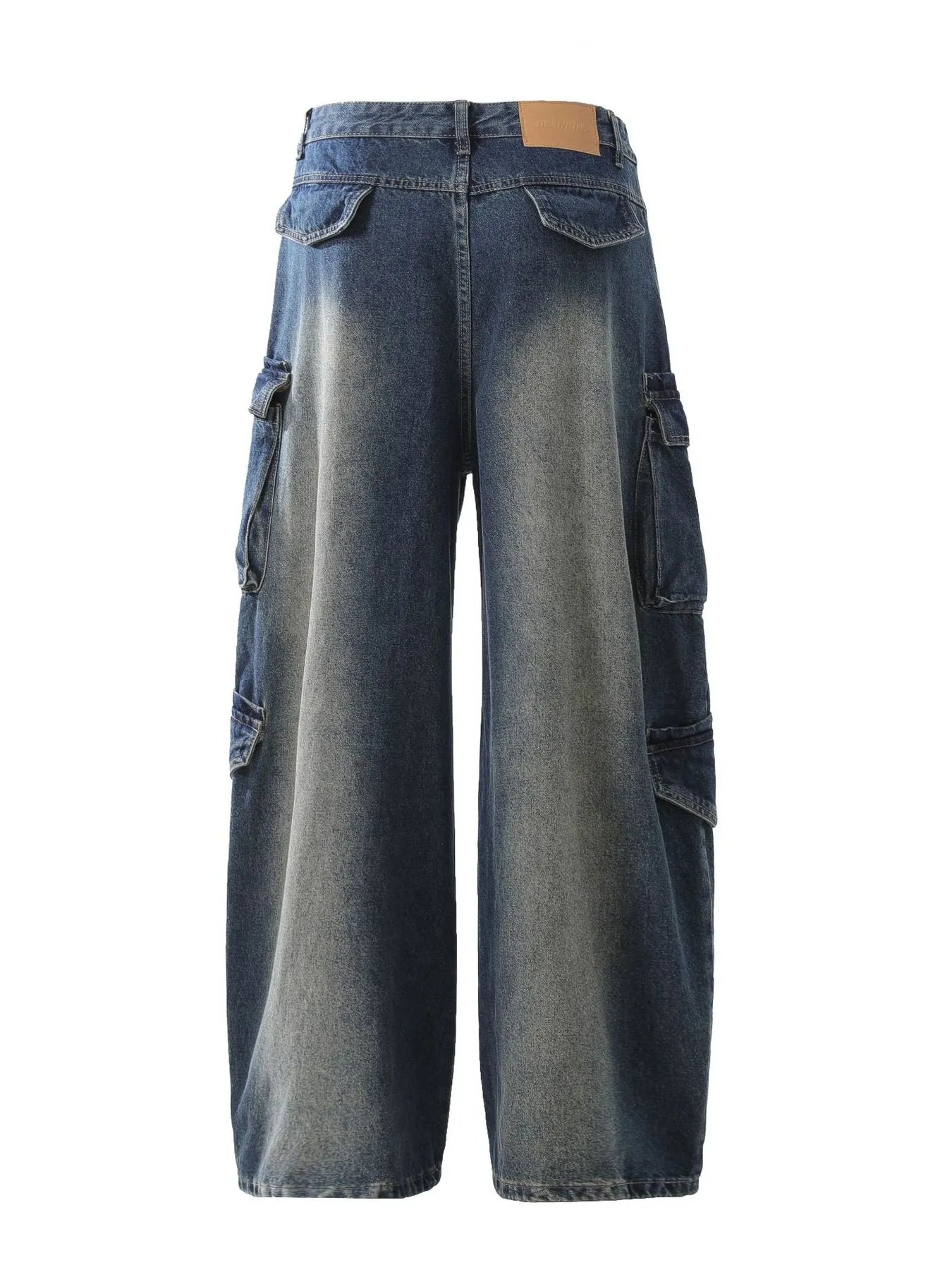 Men's Wide Leg Cargo Jeans - Farnelli