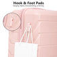 HouseOfZazla 3-piece spinner wheel luggage set with combination locks in assorted sizes