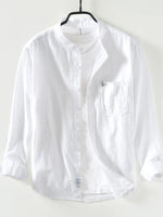 Men's Plus Size Button Up Long Sleeve Shirt - Farnelli