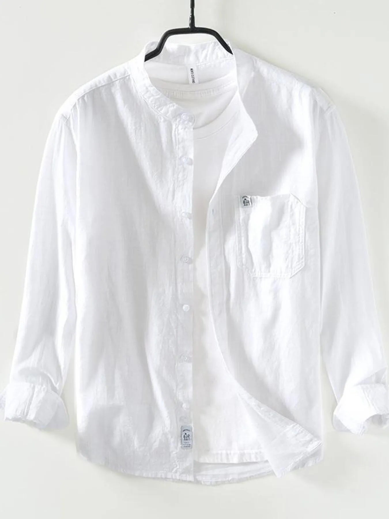 Men's Plus Size Button Up Long Sleeve Shirt - Farnelli