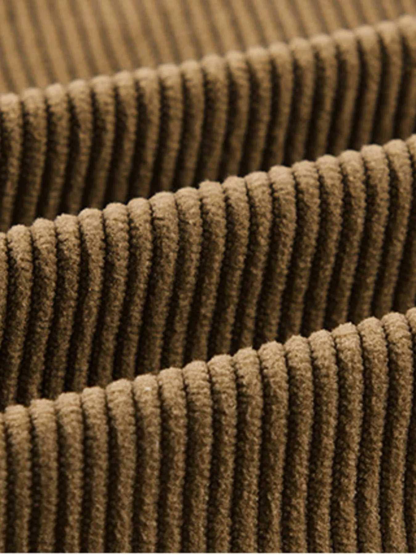 Men's Plus Size Corduroy Button-Up Jacket with Chest Pockets - Farnelli