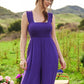 Davi & Dani Smocked Bodice Strap Ruffle Tie Belt Jumpsuit - Farnelli
