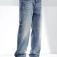 Men's Washed Straight Jeans - Farnelli