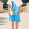 Children's Hippo Short Sleeve Top and Shorts Set - Sky Blue