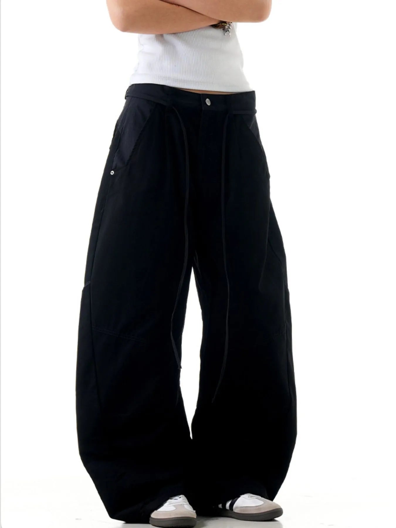 Men's Pocketed Wide Leg Pants - Farnelli