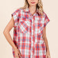 Mittoshop Mineral Wash Plaid Button Down Shirt - Farnelli