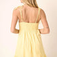 Mittoshop Ruched Detail Spaghetti Tie Mini Dress - Farnelli