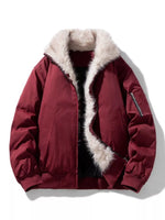 Men's Plus Size Zip Up Bomber Jacket - Farnelli