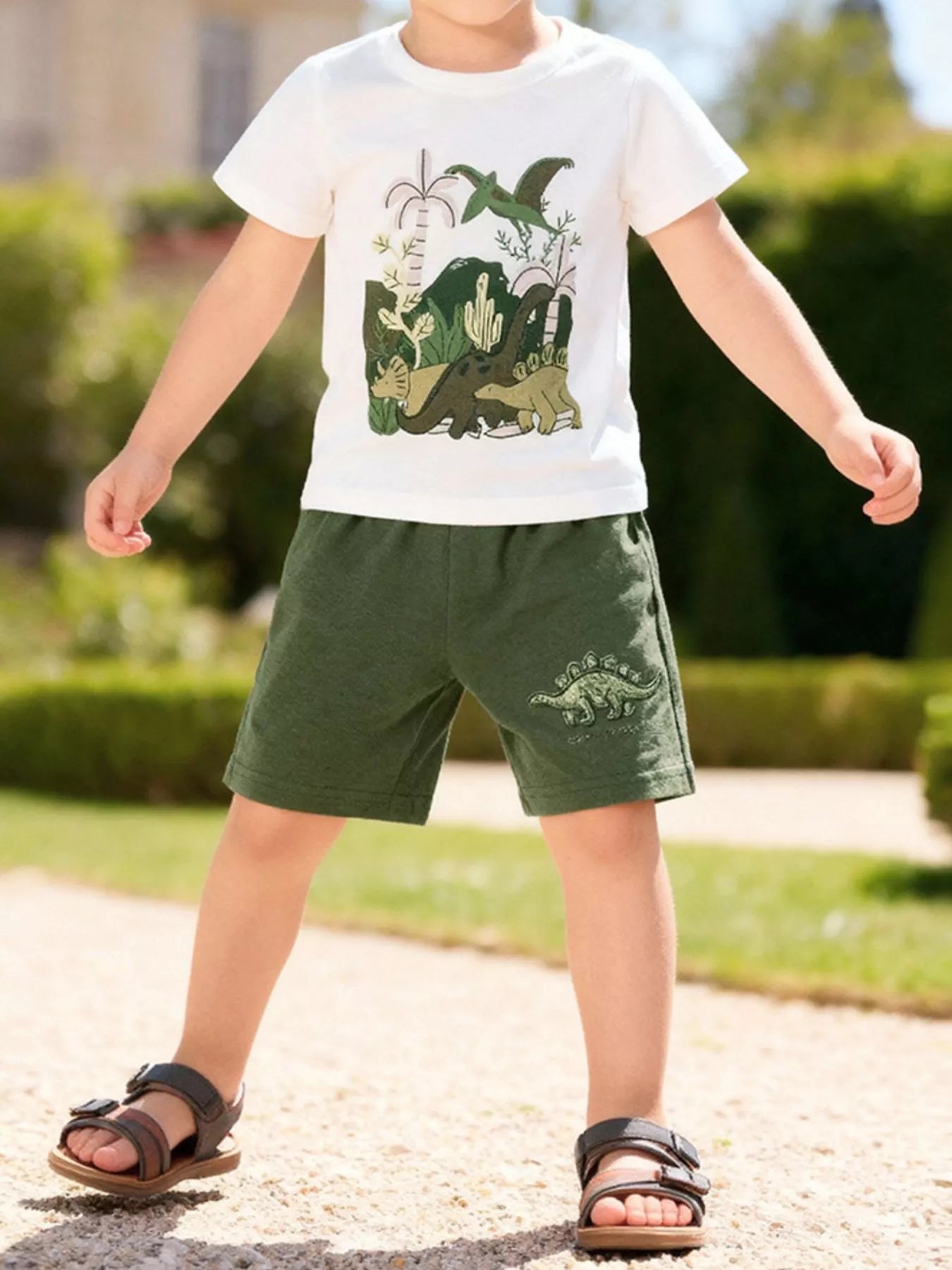 Children's Graphic T-Shirt & Shorts Set - Farnelli