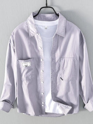 Men's Plus Size Button Up Long Sleeve Shirt - Farnelli