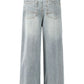 Men's Washed Wide-Leg Jeans - Farnelli