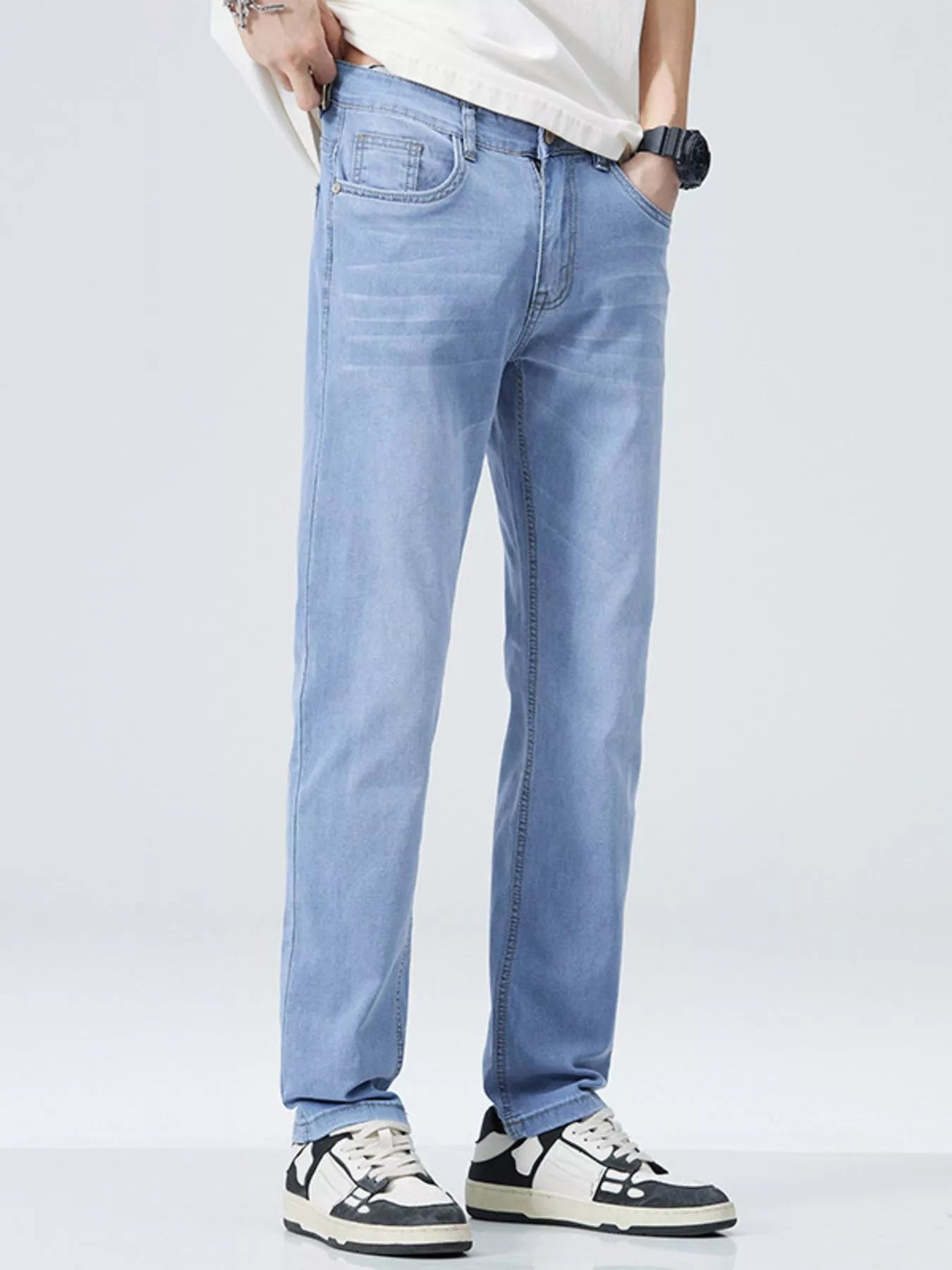 Men's Classic Straight Fit Jeans - Farnelli