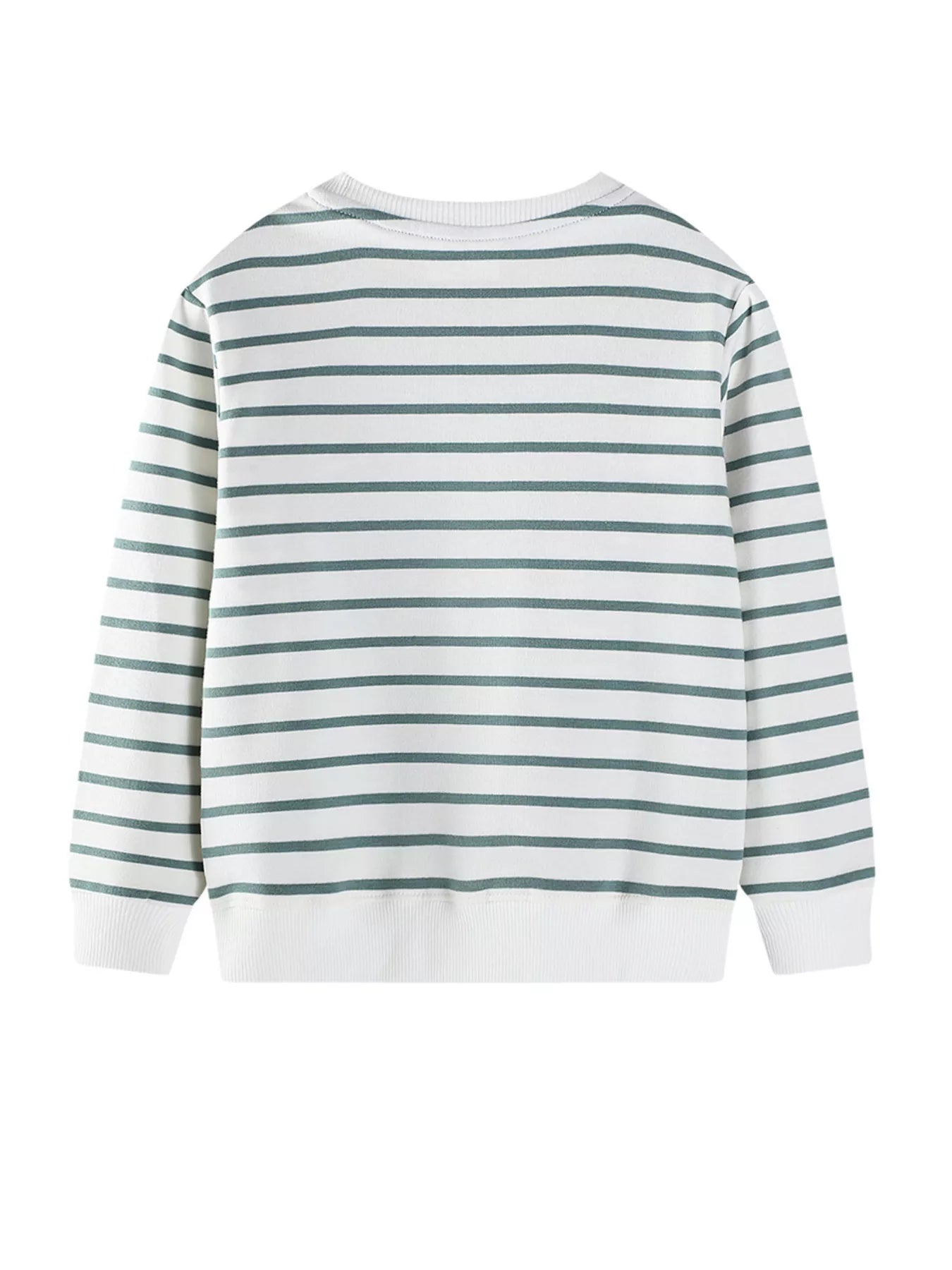 Children's Striped Tractor Crew Neck Sweatshirt - Farnelli