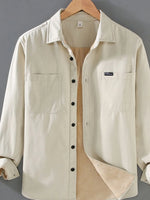 Men's Plus Size Button Up Long Sleeve Shirt - Farnelli
