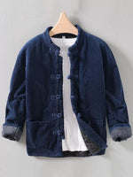 Men's Button Front Long Sleeve Jacket - Farnelli