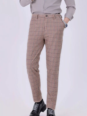 Men's Slim Fit Plaid Pants - Farnelli