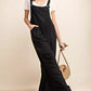 Kori America Full Size Sleeveless Ruched Wide Leg Overalls - Farnelli