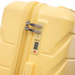 HouseOfZazla 3-piece spinner wheel luggage set with combination locks in assorted sizes