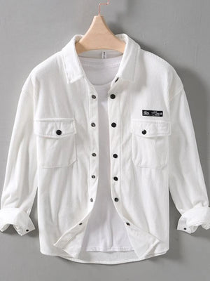 Men's Button Up Long Sleeve Shirt - Farnelli
