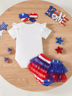 Children's 4th of July US Flag 3 Piece Set - Farnelli