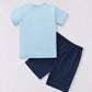 Children's Whale Graphic Short Sleeve Tee & Shorts Set - Farnelli